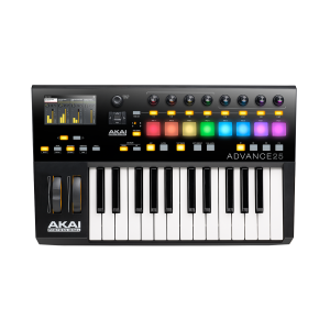 AKAI - ADVANCE 25,  USB MIDI 25 notes écran 8 pads