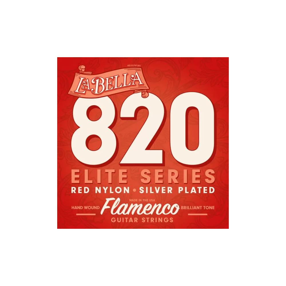 La Bella - 820, Flamenco Red Nylon
