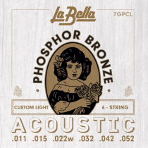 La Bella – 7GPCL, Phosphor Bronze  – Custom Light 11-52