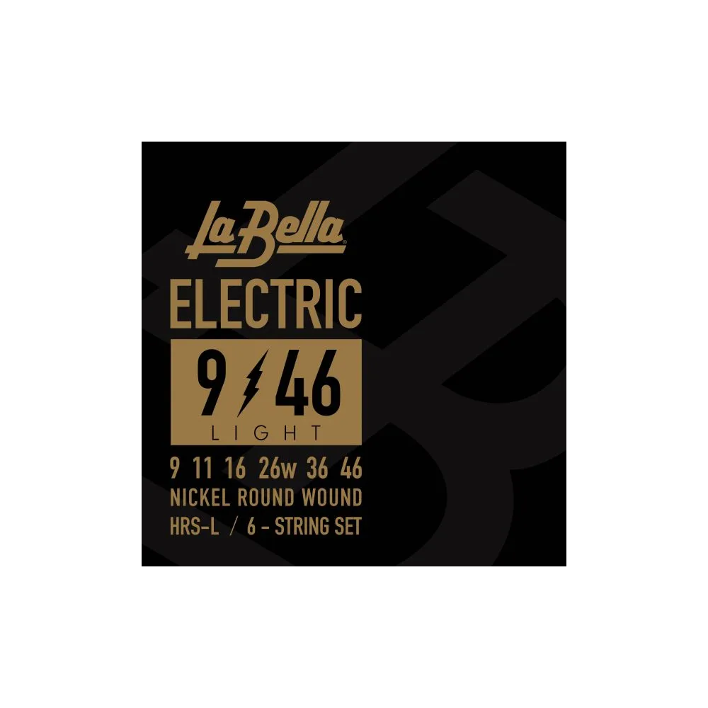 La Bella - HRS-L, Nickel Electric Guitar Strings, 009-046