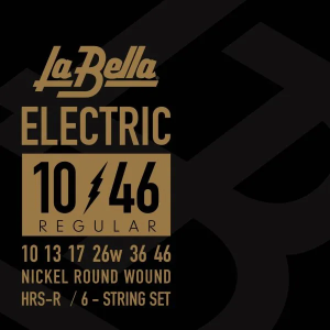 La Bella - HRS-R, Cordes de guitare électrique en nickel, 010-046