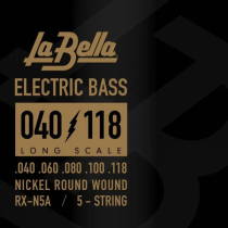 La Bella - RX-N5A, Corde de guitare basse électrique en nickel, 040-118