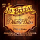 La Bella - 610, Elite Chrome Steel Core Double Bass Set