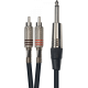 Yellow Cable - ECO K06M-3, Mini stereo male jack / 2 male RCA 3m