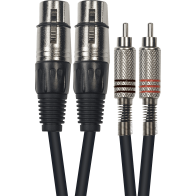 Aywa - Y055, 2 RCA mâle/2 XLR femelle, 3m