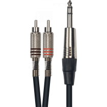 Aywa - Y042, 2 RCA mâle/jack stéréo mâle 3m