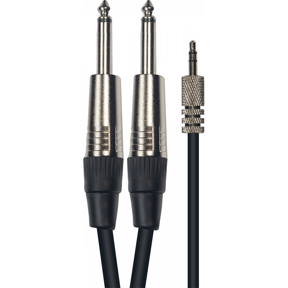 Aywa - Y051, Mini Stereo Jack Male / 2 Male Jack 3m