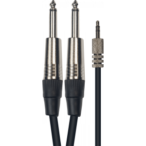 Aywa - Y051, Mini Stereo Jack Male / 2 Male Jack 3m