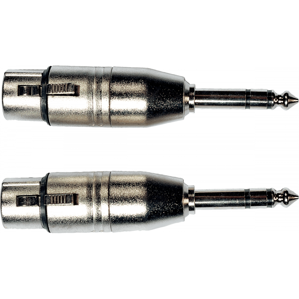 Aywa – A05, 6.35 mm stereo jack adapter (male) to XLR female – pack of 2