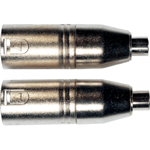 Aywa - A12, Adaptateur rca male xlr male - lot de 2