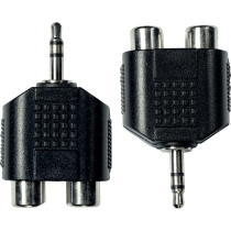 6.35 mm stereo jack male to 2 RCA female adapter