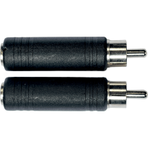 Aywa - A20, RCA male to 6.35 mm female jack adapter – set of 2