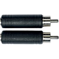 Aywa - A20, Adaptateur rca m/jack fem.em. 6.35 - lot de 2