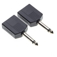Aywa - A21, Adaptateur jack/m mono/2 jack fem. 6,35 - lot de 2