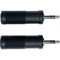 Aywa - A22, Stereo 3.5 mm male jack to 6.35 mm female jack adapter cable – set of 2