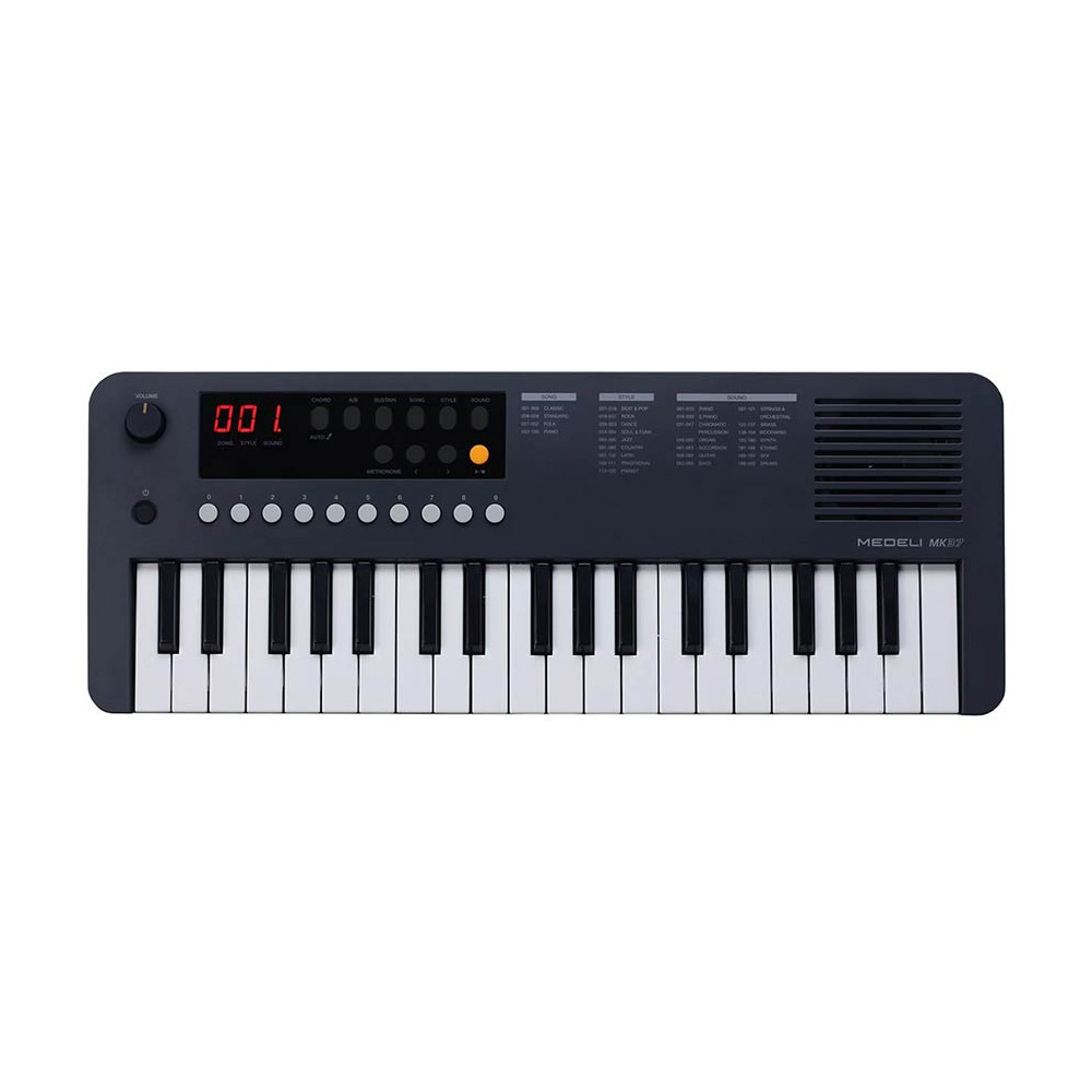 Medeli - MK37, Clavier Portable 37 Touches Mini avec USB-C MIDI & Audio
