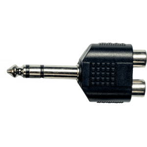 Aywa - A14, Adaptateur jack 6,35 mm stéréo male 2 rca fem.
