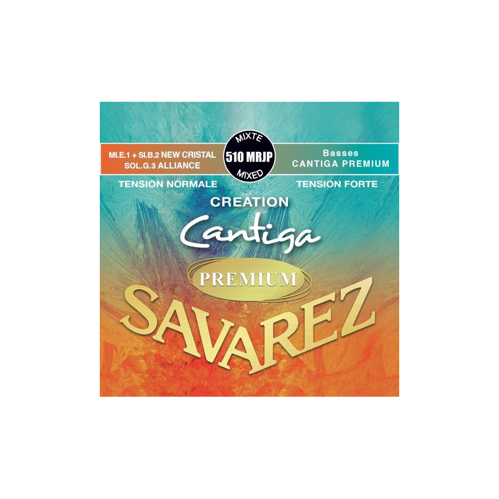 Savarez - 510MRJP, Creation Cantiga Premium Classical Guitar Strings Mixed Tension