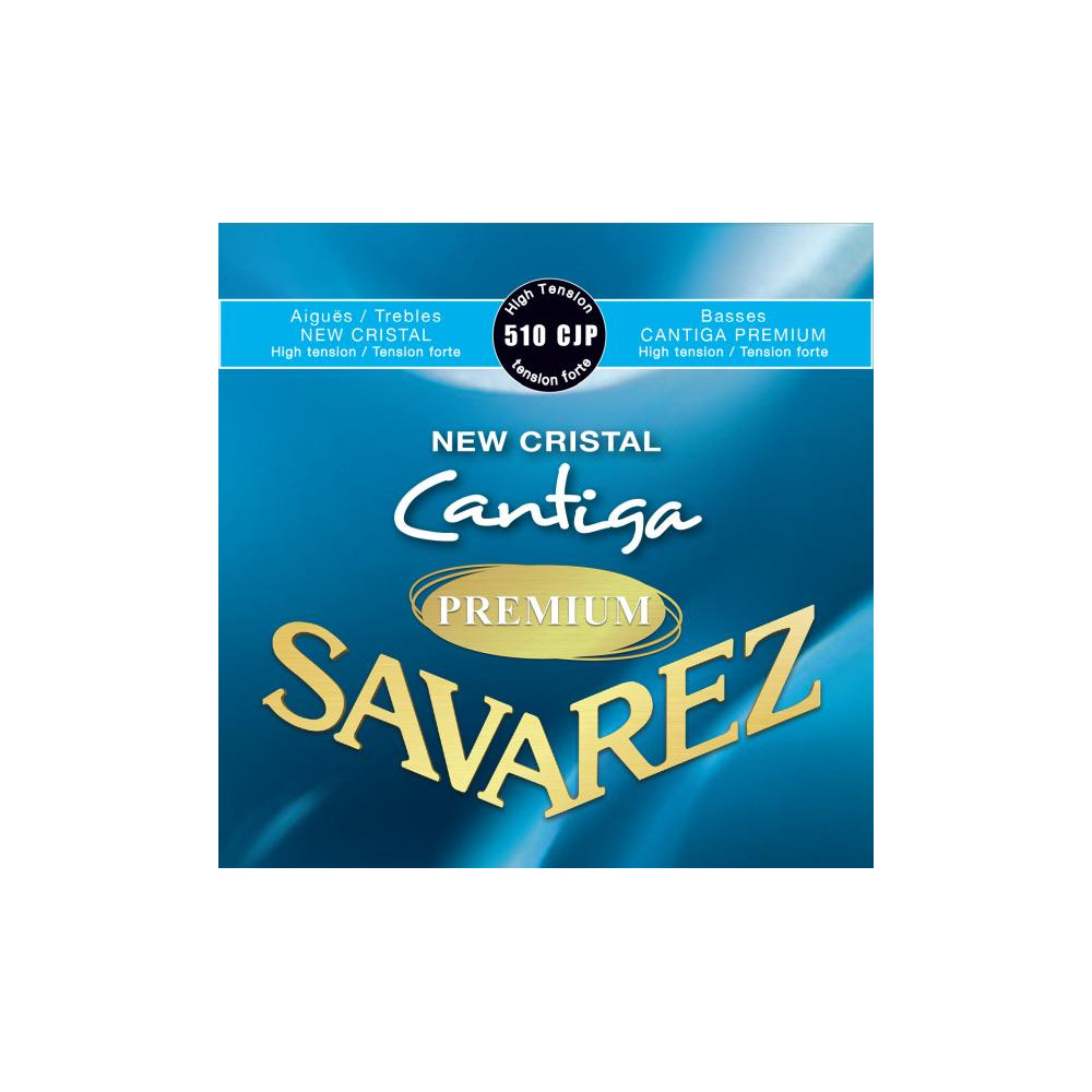 Savarez - 510CJP, New Cristal Cantiga Premium Classical Guitar Strings High Tension