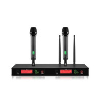 ITC - T-526UH, Système de microphones sans fil UHF double canal avec 2 microphones à main