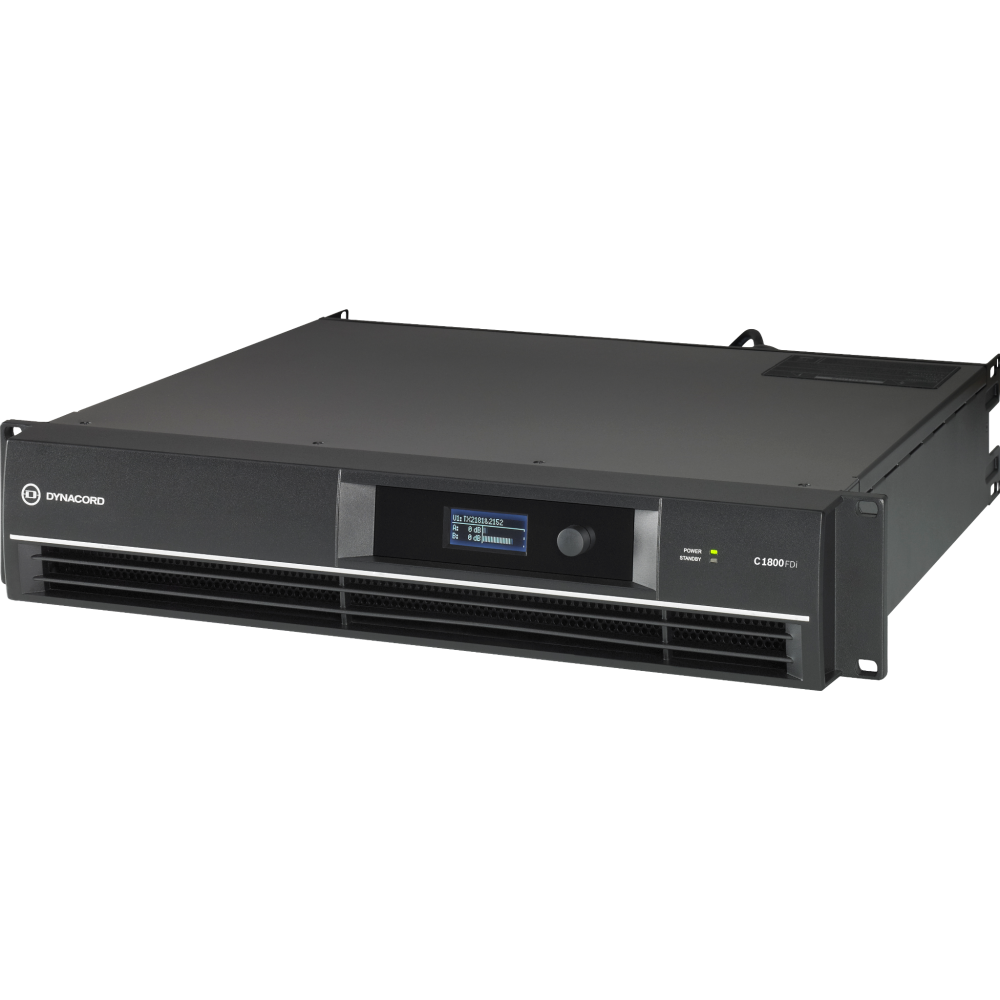 DYNACORD - C1800FDI-EU, 2 × 950 W DSP Power Amplifier for Fixed Installations