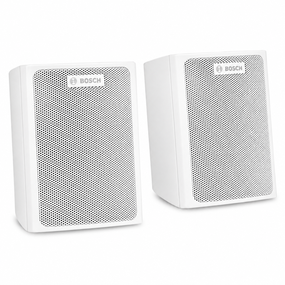 Bosch - LB6-S-L, Paire d’enceintes satellites murales 2 pouces blanches