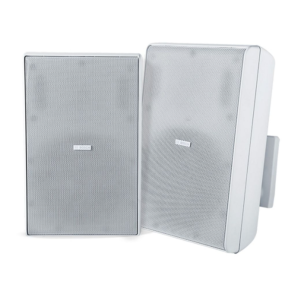 Bosch - LB20-PC60-8L, 8-Inch 2-Way 60 W 70/100 V IP54 White Cabinet Speaker Pair