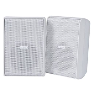 Bosch - LB20-PC60EW-5L, 5.25-Inch 2-Way 60 W 70/100 V IP65 White Cabinet Speaker Pair