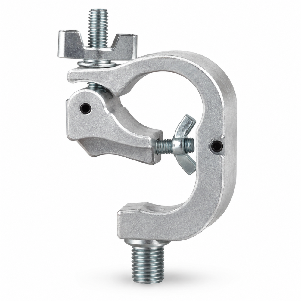 Top Lighting - SR-067, Clamp Articulé Argenté pour Éclairage Scénique