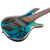 Ibanez - SRMS805-TSR, 5-String Multi-Scale Bass Guitar, Tropical Seafloor