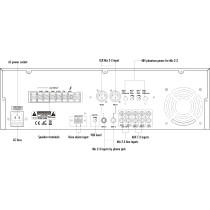 ITC - T-350B, Amplificateur mélangeur , 350W 3 entrées micro