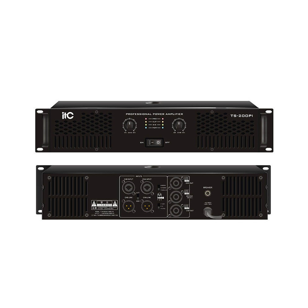 ITC - TS-350PI, Amplificateur de puissance 2 x 350W ITC - TS-350PI, Amplificateur de puissance 2 x 350W