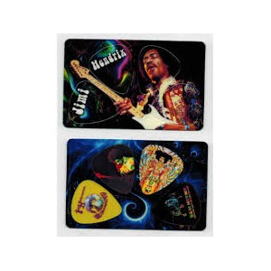 Musicplus - PikCard ®, 4 Médiators  Signature Jimi Hendrix