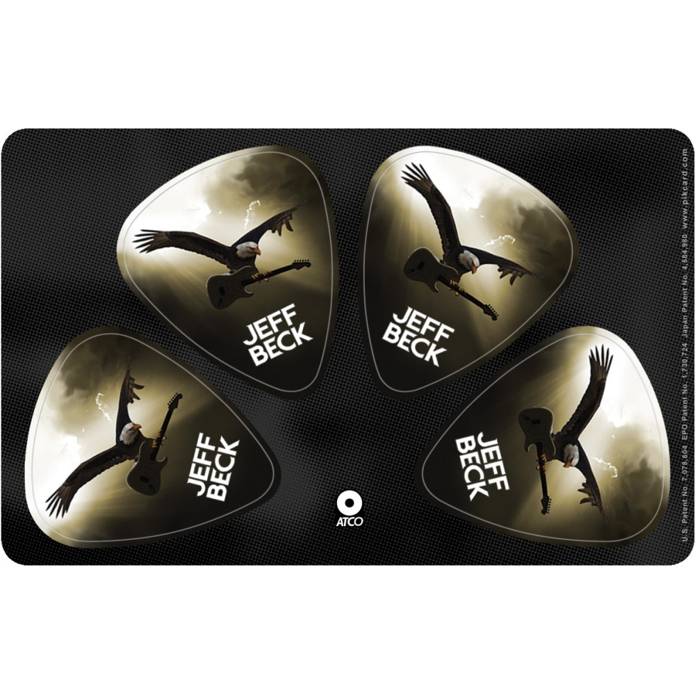 Musicplus - PikCard ®, 4 Médiators Signature Jeff Beck Musicplus - PikCard ®, 4 Médiators Signature Jeff Beck