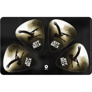 Musicplus - PikCard ®, 4 Médiators  Signature Jeff Beck