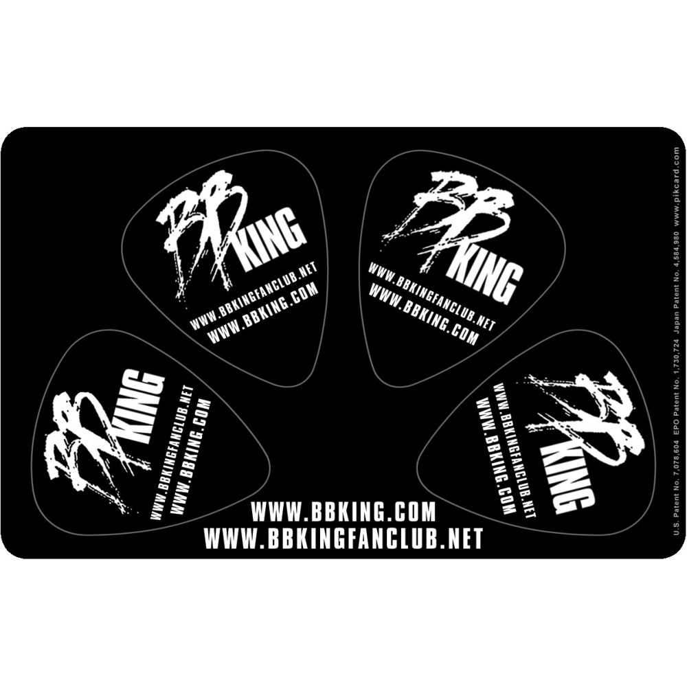 Musicplus - PikCard ®, 4 Médiators Signature BB King Musicplus - PikCard ®, 4 Médiators Signature BB King