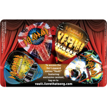 Musicplus - PikCard ®, 4 Médiators  Signature Def Leppard