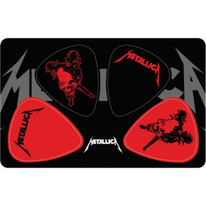 Musicplus - PikCard ®, 4 Médiators  Signature Metallica