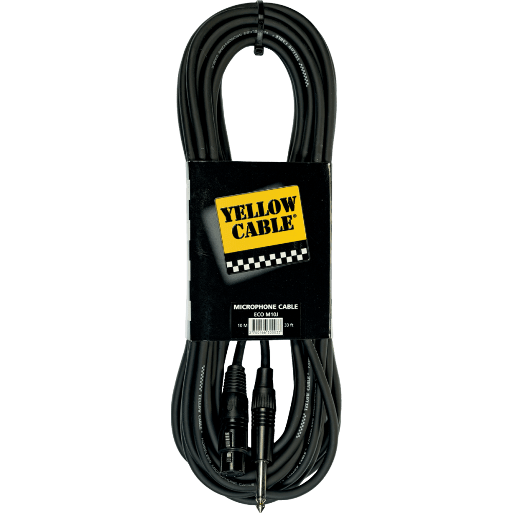 Yellow Cable - ECO M10J, Câble  Jack mono mâle/XLR femelle 10m