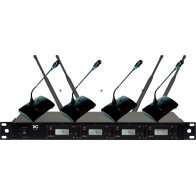 ITC - TS-354, Wireless Conference Microphone System: One Receiver + 4 Table Microphones