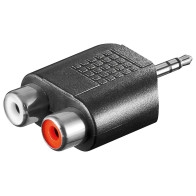 Aywa - Audio adapter, 3.5mm Stereo male Jack to 2x Female RCA , Plastic