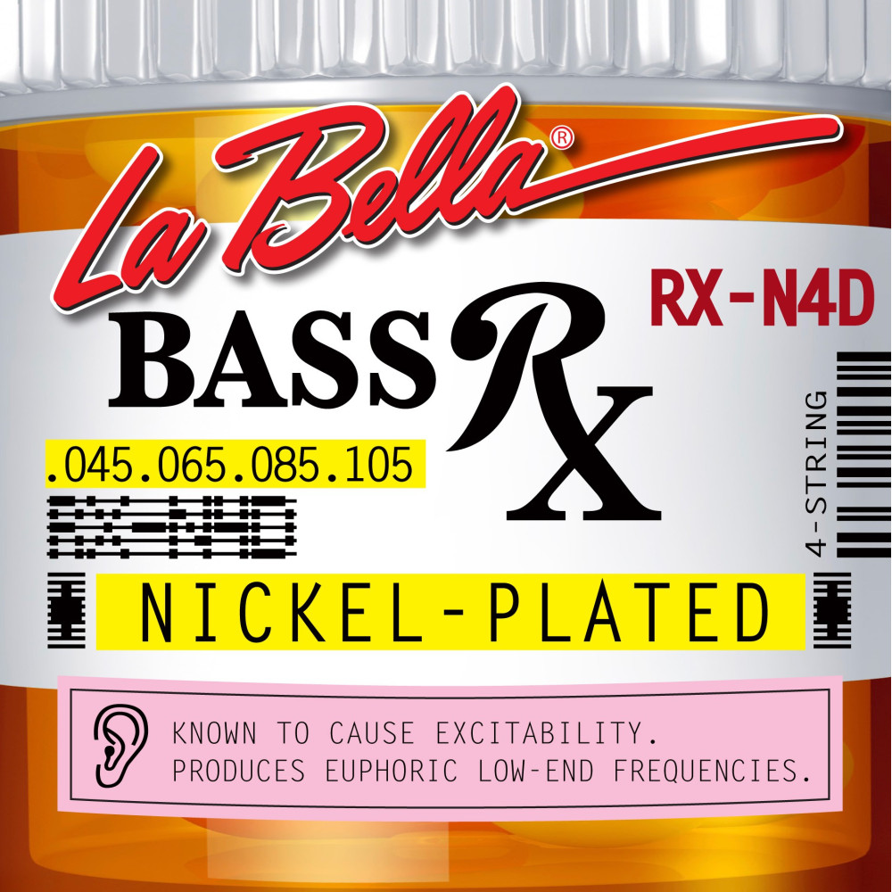 La Bella - RX-N4D, Corde de guitare basse électrique en nickel, 045-105 La Bella - RX-N4D, Corde de guitare basse électrique en nickel, 045-105