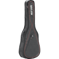 Ritter - RGP2-D-BRD, Housse Guitare Folk Noir Rouge