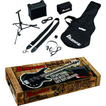Ibanez - IJSR190U-WNS Jumpstart, Pack basse électrique avec Amplificateur/Casque/Kit d'accessoires, Walnut Sunburst