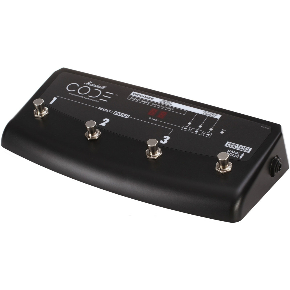 Marshall - PEDL-91009, Footswitch Pédalier Code 4 canaux Marshall - PEDL-91009, Footswitch Pédalier Code 4 canaux