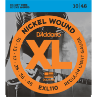 D'Addario - EXL110, Cordes Guitare électrique Regular Light 10-46
