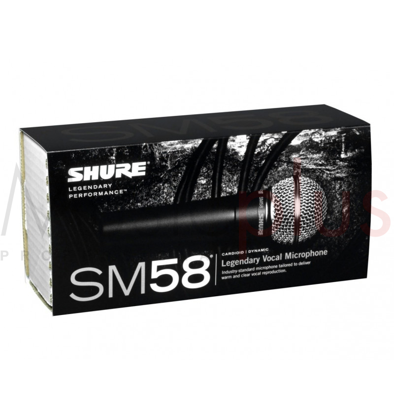 Micro Shure - SM58-LCE Voix - Dynamique Cardioïde SM58