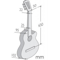 Alhambra - 3F CW E1, Guitare Flamenco 4/4