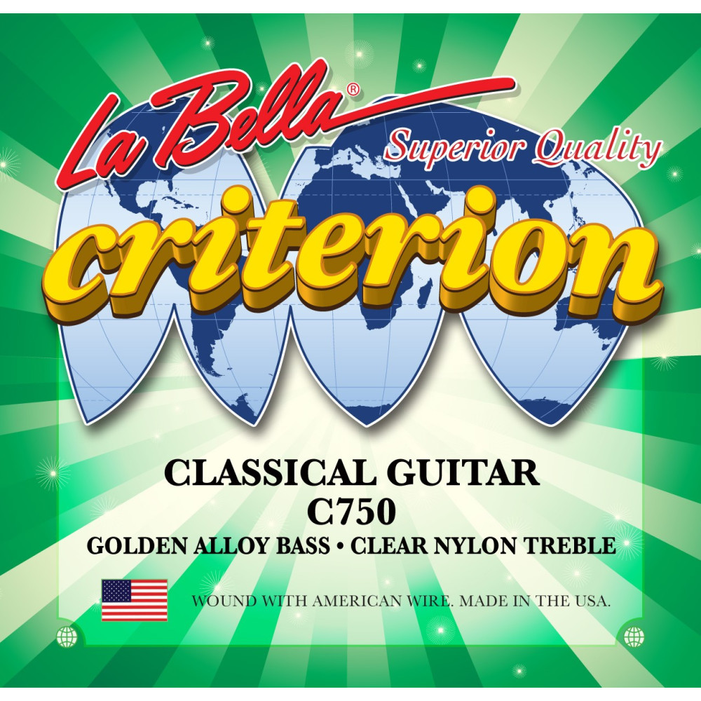 La Bella - C750, Classical Guitar Strings Medium Tension