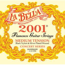 La Bella - 2001 FLA-MED, Cordes guitare classique Flamenco Medium Tension